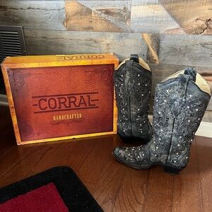 Corral Black Embellished Western Boots